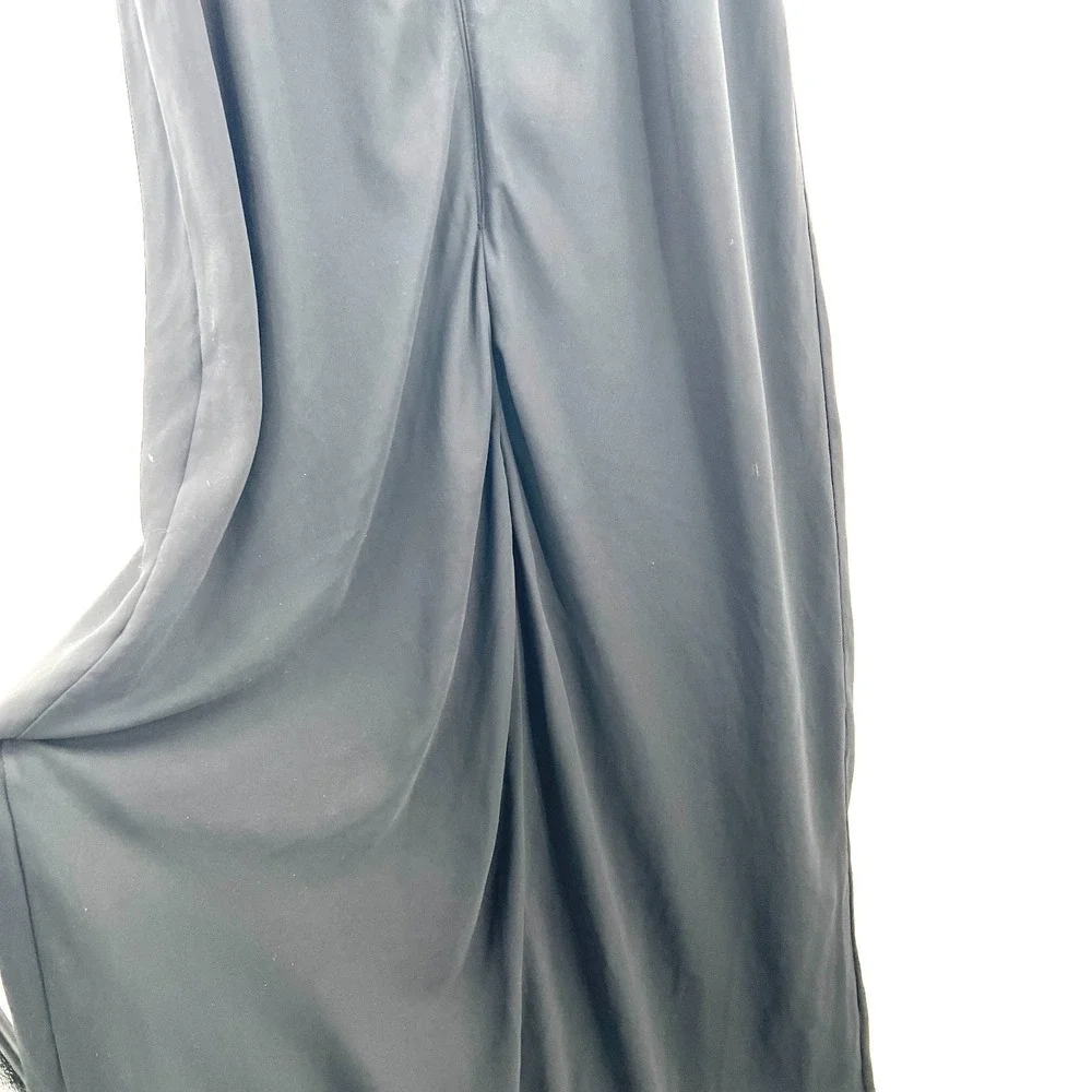 Abercrombie & Fitch retro y2k black maxi dress whimsigoth witchy empire waist XL